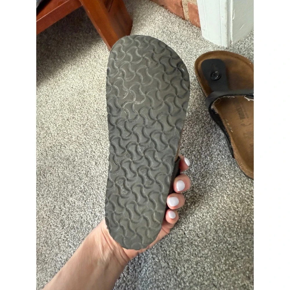 Birkenstock Gizeh Birko-Flor Sandal for‎ Kids, Size 32 Black child 1-1.5